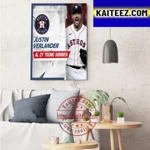 Justin Verlander Is The 2022 AL CY Young Award Winner Art Decor Poster Canvas