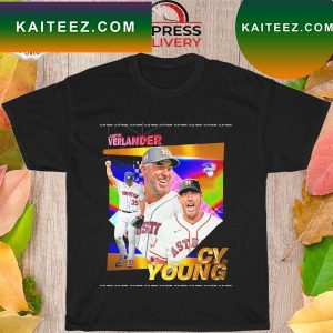 Justin Verlander and Houston Astros cy young T-shirt