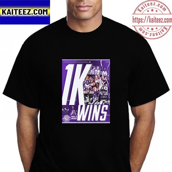 K State Womens Basketball 1K Wins Vintage T Shirt 13793263 1 