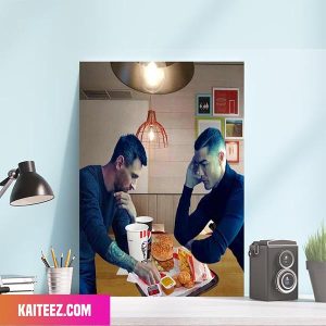 KFC x Louis Vuitton Collab With Messi and Ronaldo Funny Picture Poster