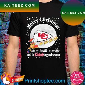 Kansas City Chiefs Christmas To all and to Chiefs a good season nfl football merry Christmas 2022 T-shirt