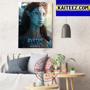 Kate Winslet as Ronal In Avatar The Way Of Water Art Decor Poster Canvas