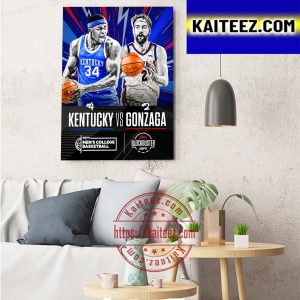 Kentucky Vs Gonzaga For ESPN Mens College Basketball Art Decor Poster Canvas