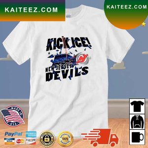 Kick Ice New Jersey Devils Nj Hockey T-Shirt