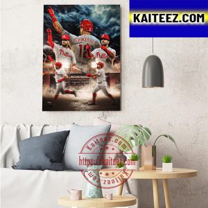 Kyle Schwarber Philadelphia Phillies In 2022 MLB World Series Art Decor Poster Canvas