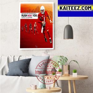 Kyler Murray 400+ Rushing Yards 5th QB In NFL History Art Decor Poster Canvas