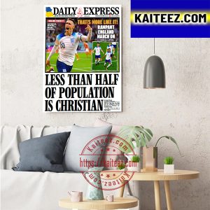 Less Than Half Of Population Is Christian On Cover Daily Express Art Decor Poster Canvas