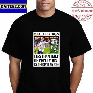 Less Than Half Of Population Is Christian On Cover Daily Express Vintage T-Shirt