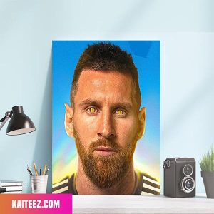 Lionel Messi Argentina Team FIFA World Cup 2022 Only One Thing On His Mind Poster