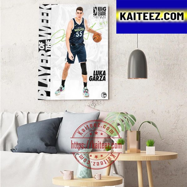 Luka Garza Is NBA G League Player Of The Week Art Decor Poster Canvas