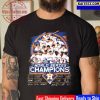 MLB 2022 American League East Division Champions New York Yankees Signatures Vintage T-Shirt