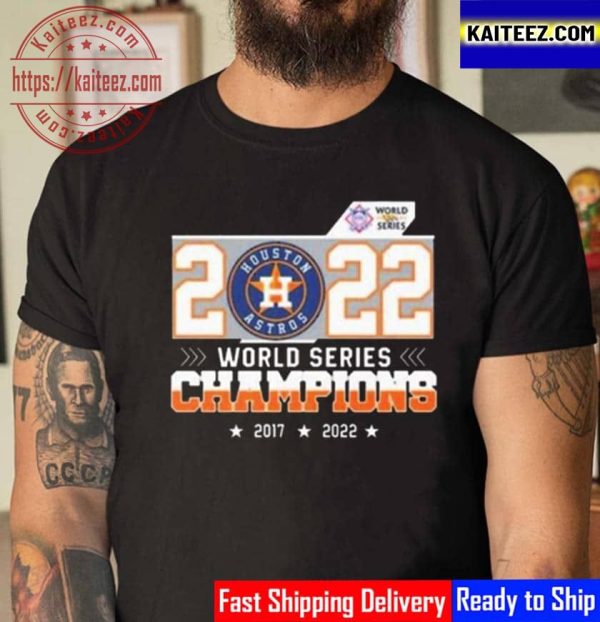 MLB Houston Astros 2022 World Series Champions 2017 2022 Vintage T-Shirt