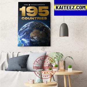 MLB Managers Represented 195 Countries Art Decor Poster Canvas