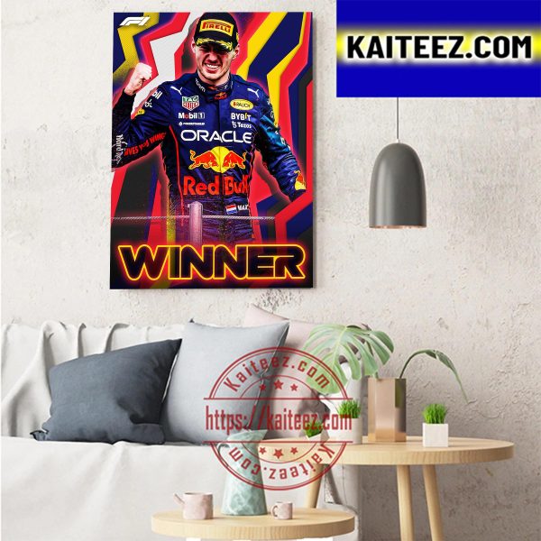 Max Verstappen Wins At Yas Marina F1 Abu Dhabi GP Art Decor Poster Canvas