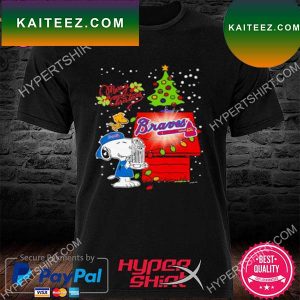 Merry Christmas Snoopy Braves Atlanta Football 2022 T-shirt