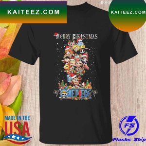 Merry Christmas one piece Christmas tree T-shirt