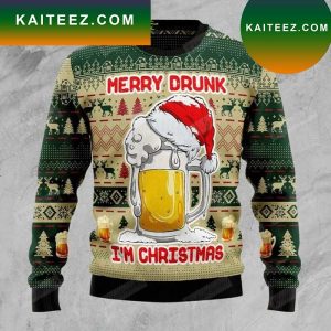Merry Drunk I’m Christmas Knitted Sweater