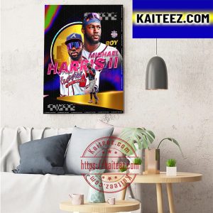 Michael Harris II 2022 Jackie Robinson NL Rookie Of The Year Art Decor Poster Canvas