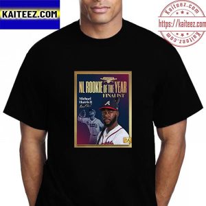 Michael Harris II NL Rookie Of The Year Finalist Atlanta Braves MLB Vintage T-Shirt