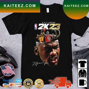Michael Jordan Chicago Bulls Goat Edition 2k23 Signature T-Shirt