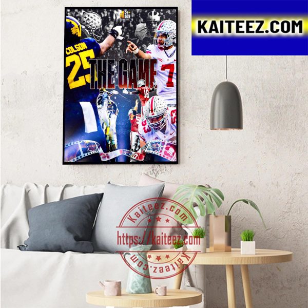 Michigan Football Vs Ohio State Football The Game Art Decor Poster Canvas