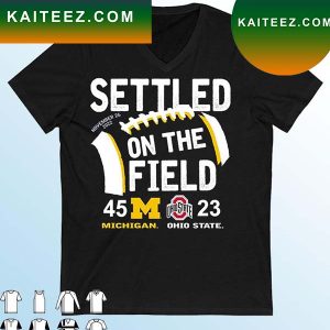 Michigan Wolverines Settled On The Field 2022 Big Ten East Champions T-Shirt