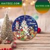 Merry Christmas Custom Name The Thomas Family Disney Ornament