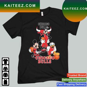 Mickey Goofy Donald Loves Chicago Bulls Basketball Fans T-Shirt