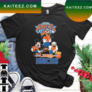 Mickey Goofy Donald Loves New York Knicks Basketball Fans T-Shirt