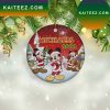 Mickey Mouse Santa Disney Christmas Ceramic Disney Ornament