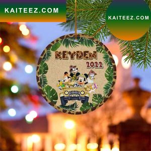 Mickey Safari Customized Disney Ornament
