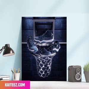 Midnight Nave Air Jordan 11 Poster