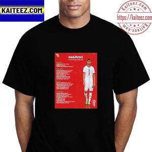 Morocco 2022 FIFA World Cup Squad Vintage T-Shirt