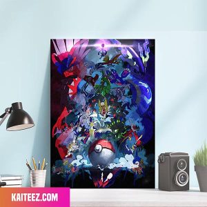 Mythical Pokemon All Collection Art Poster