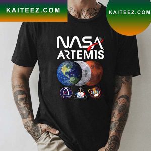 NASA Artemis Back To The Moon To Mars SLS One Mission Launch Kids T-Shirt