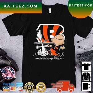 NFL Cincinnati Bengals Charlie Brown Snoopy Dancing T-Shirt