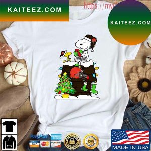 NFL Cleveland Browns Snoopy And Woodstock Christmas T-shirt