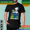 NFL New Orleans Saints Charlie Brown Snoopy And Woodstock Road T-Shirt