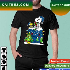NFL Detroit Lions Snoopy And Woodstock Christmas T-shirt
