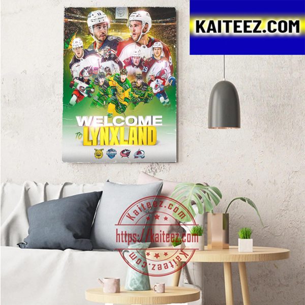 NHL Global Series Columbus Blue Jackets Vs Colorado Avalanche Art Decor Poster Canvas