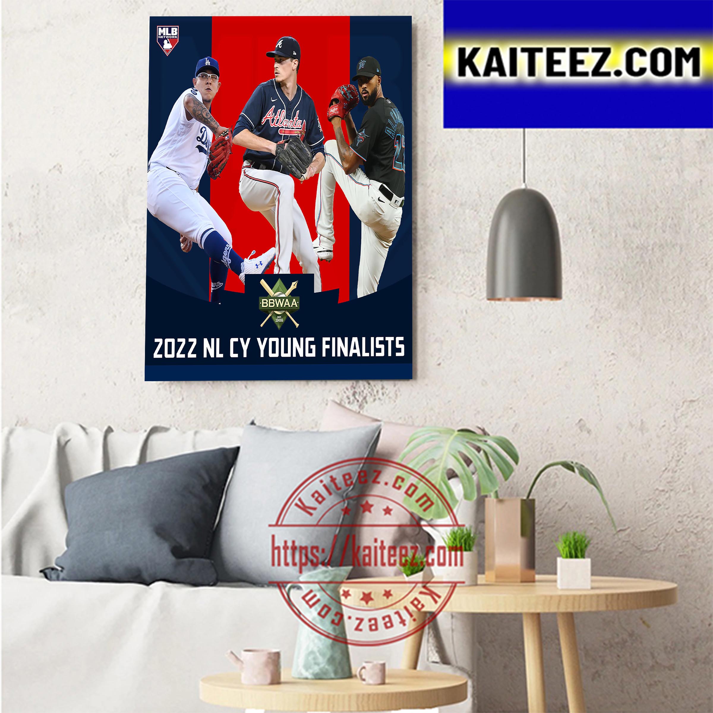 NL CY Young Award Finalists 2022 Art Decor Poster Canvas Kaiteez