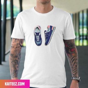 New Balance 574 Navy Pink Fan Gifts T-Shirt