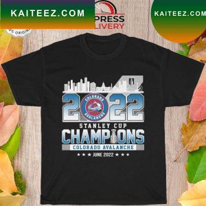 Official Colorado Avalanche stanley cup champions june 2022 T-shirt
