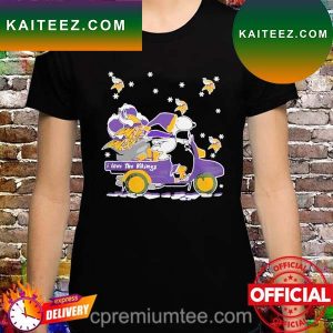 Official Snoopy I Love The Minnesota Vikings Christmas T-Shirt