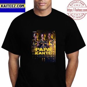 Papa Kante Signed Michigan Mens Basketball Vintage T-Shirt