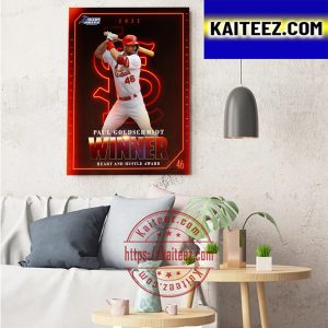 Paul Goldschmidt 2022 MLBPAA Heart And Hustle Award Winner Art Decor Poster Canvas