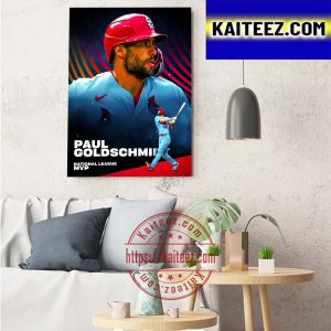 Paul Goldschmidt Is 2022 National League MVP Art Decor Poster Canvas