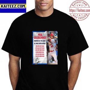 Paul Goldschmidt Is NL Winner 2022 Hank Aaron Award Vintage T-Shirt