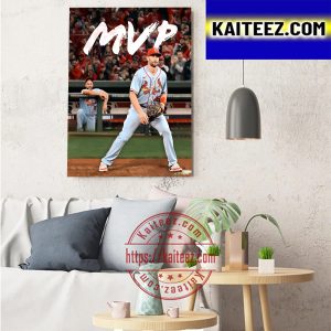 Paul Goldschmidt St Louis Cardinals 2022 National League MVP Art Decor Poster Canvas