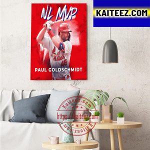 Paul Goldschmidt Wins The 2022 National League MVP Art Decor Poster Canvas